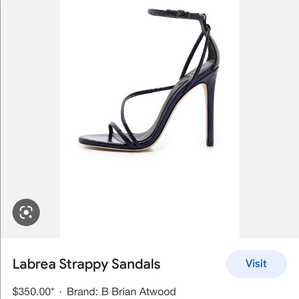 Brian Atwood Snakeskin Labrea Strappy Sandal